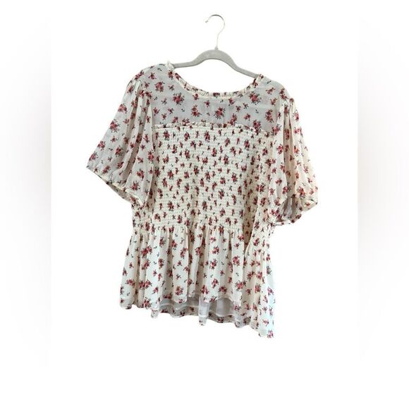 Torrid Size 3X Short Sleeve Yellow Blouse - Picture 2 of 9